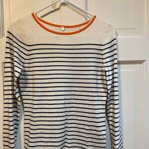 Stripped cotton sweater